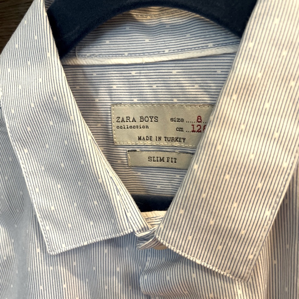 Zara boys button down shirt, size 8